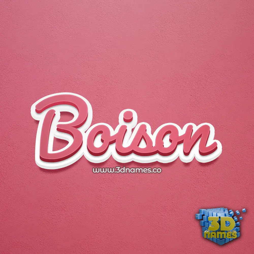boison in Red Scribble style - 3D name wallpaper boison in Red Scribble style - 3D name wallpaper