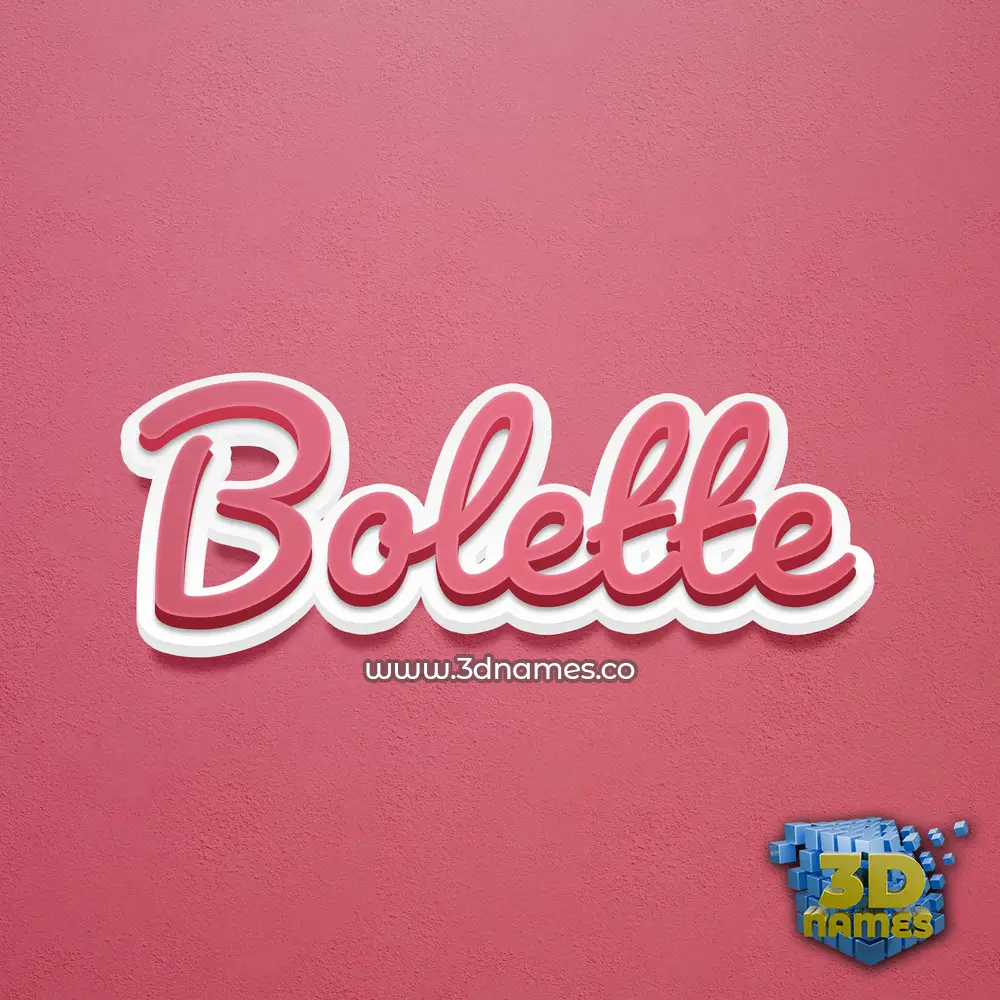 bolette in Red Scribble style - 3D name wallpaper bolette in Red Scribble style - 3D name wallpaper