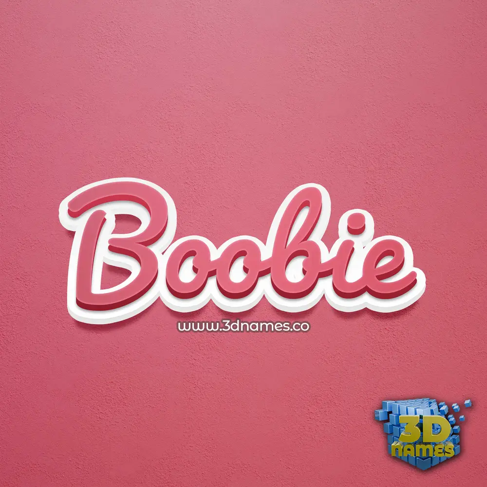 boobie in Red Scribble style - 3D name wallpaper boobie in Red Scribble style - 3D name wallpaper