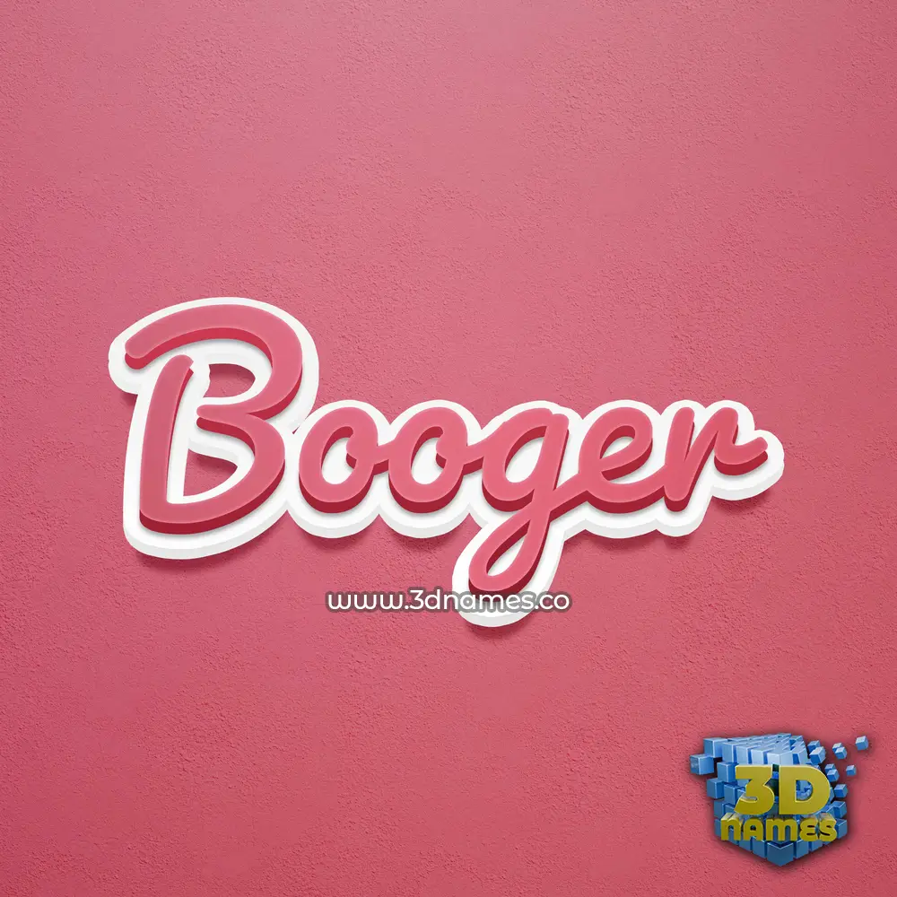 booger in Red Scribble style - 3D name wallpaper booger in Red Scribble style - 3D name wallpaper