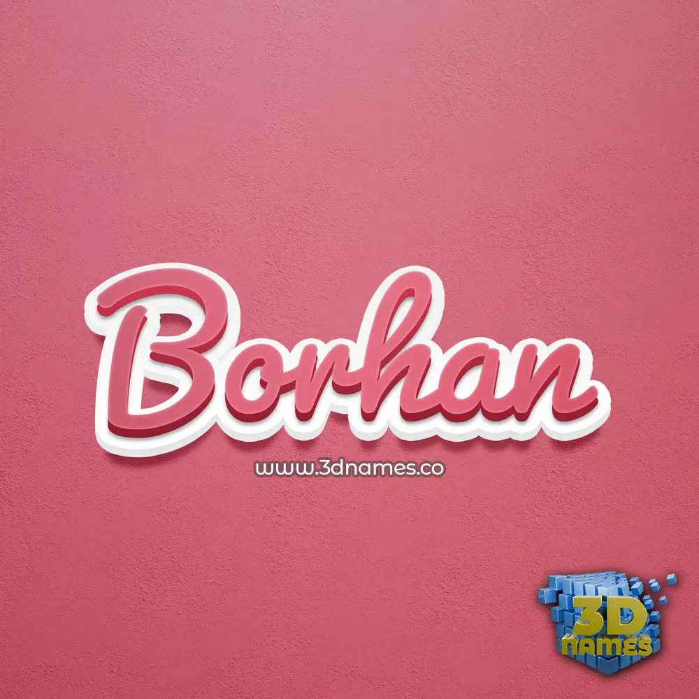 borhan in Red Scribble style - 3D name wallpaper borhan in Red Scribble style - 3D name wallpaper