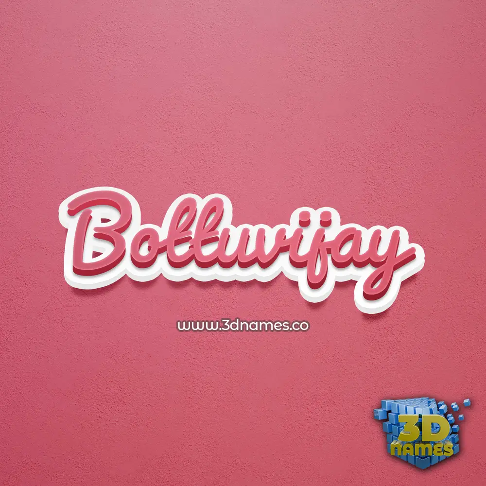 bottuvijay in Red Scribble style - 3D name wallpaper bottuvijay in Red Scribble style - 3D name wallpaper