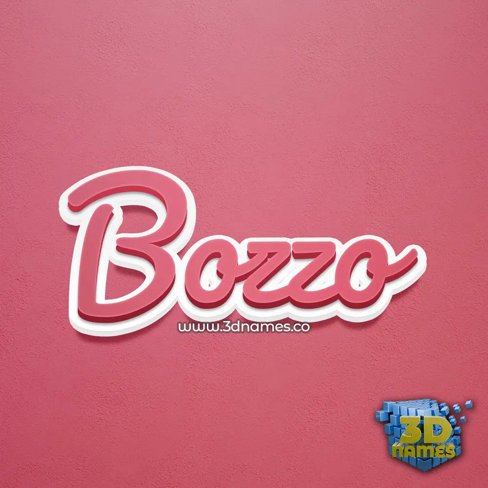 bozzo in Red Scribble style - 3D name wallpaper bozzo in Red Scribble style - 3D name wallpaper