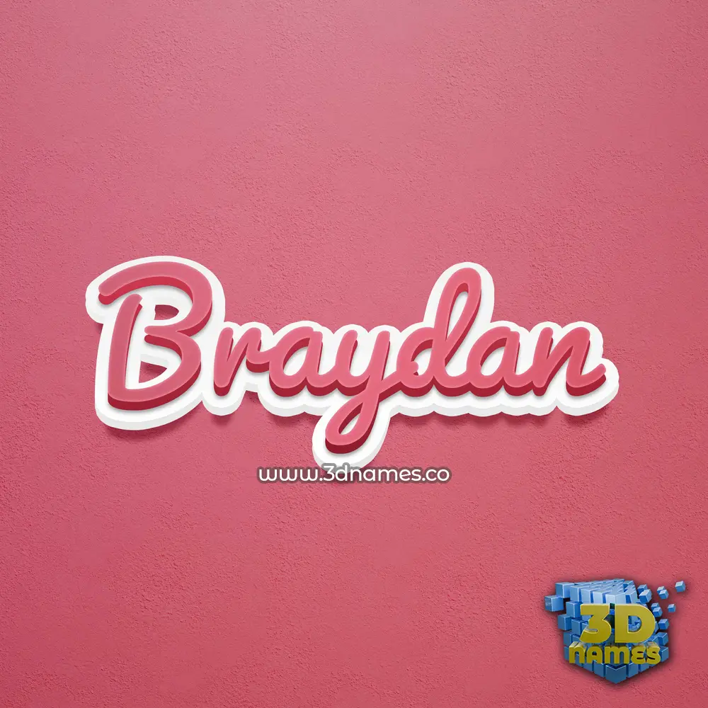 braydan in Red Scribble style - 3D name wallpaper braydan in Red Scribble style - 3D name wallpaper