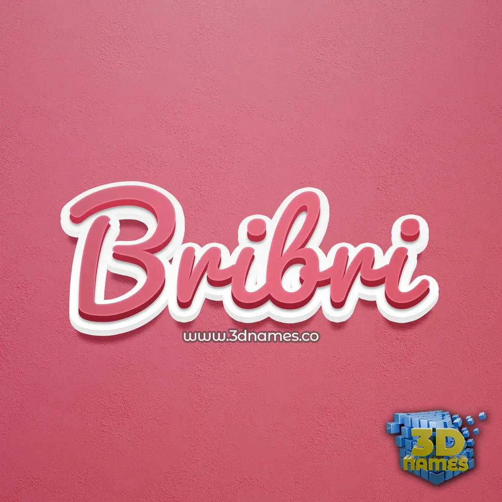 bribri in Red Scribble style - 3D name wallpaper bribri in Red Scribble style - 3D name wallpaper