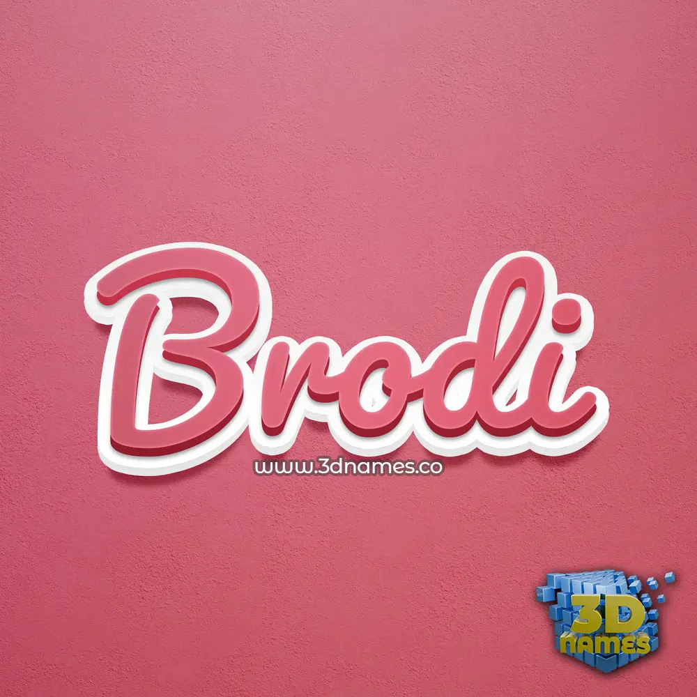 brodi in Red Scribble style - 3D name wallpaper brodi in Red Scribble style - 3D name wallpaper