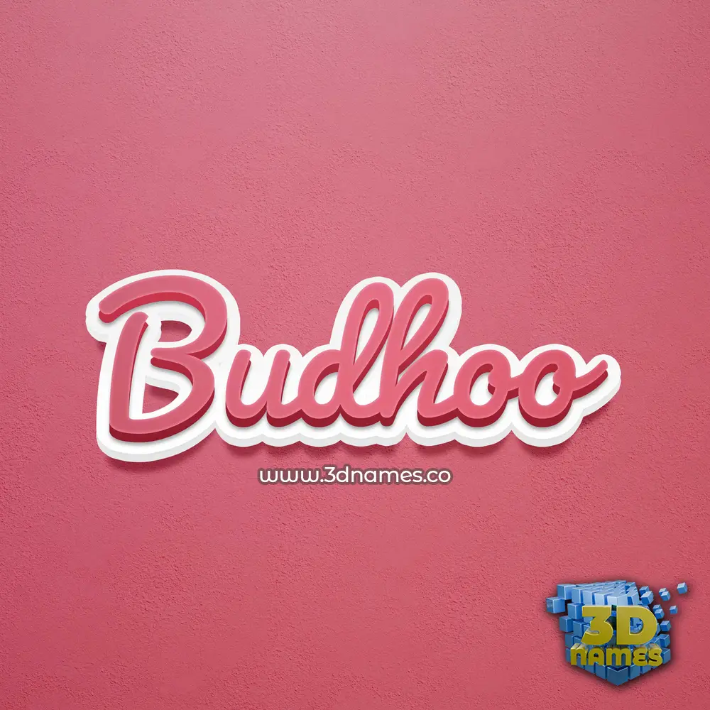 budhoo in Red Scribble style - 3D name wallpaper budhoo in Red Scribble style - 3D name wallpaper
