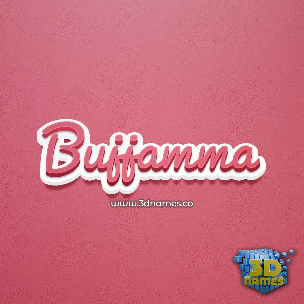 bujjamma in Red Scribble style - 3D name wallpaper bujjamma in Red Scribble style - 3D name wallpaper