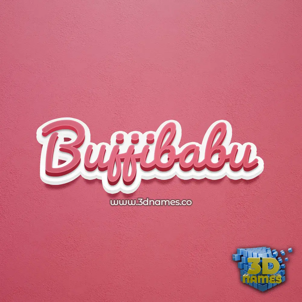 bujjibabu in Red Scribble style - 3D name wallpaper bujjibabu in Red Scribble style - 3D name wallpaper