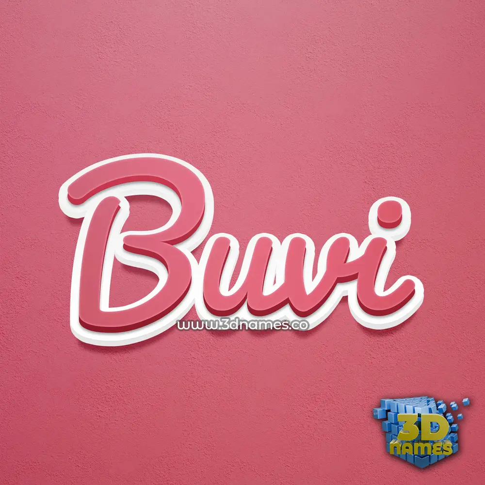 buvi in Red Scribble style - 3D name wallpaper buvi in Red Scribble style - 3D name wallpaper