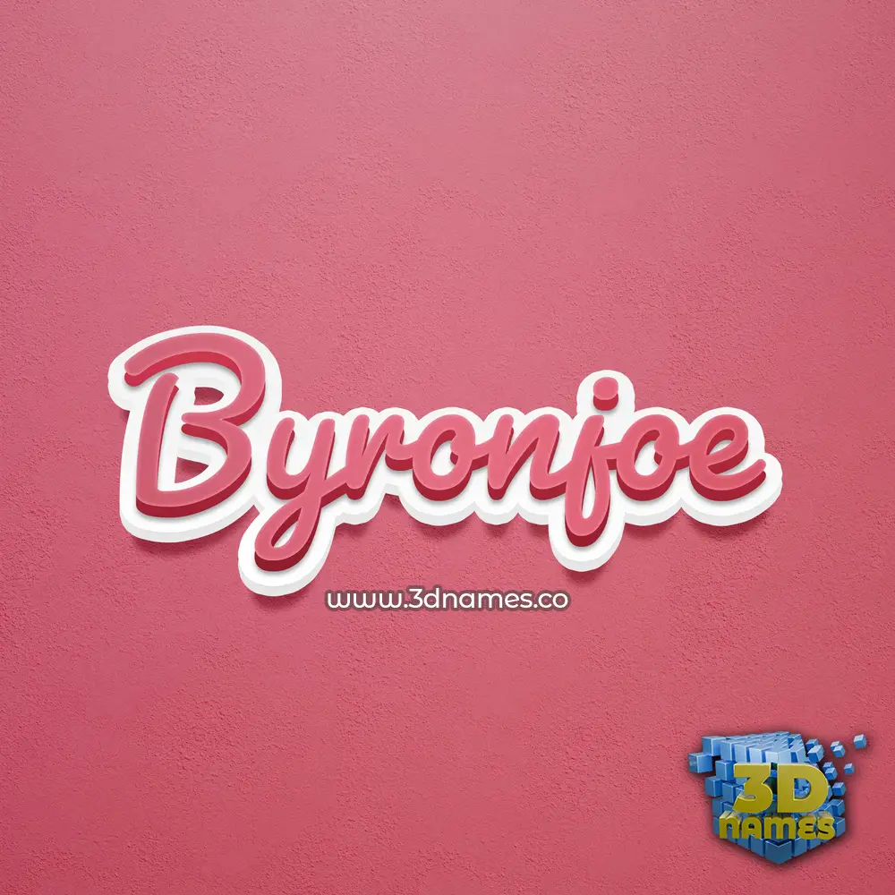 byronjoe in Red Scribble style - 3D name wallpaper byronjoe in Red Scribble style - 3D name wallpaper