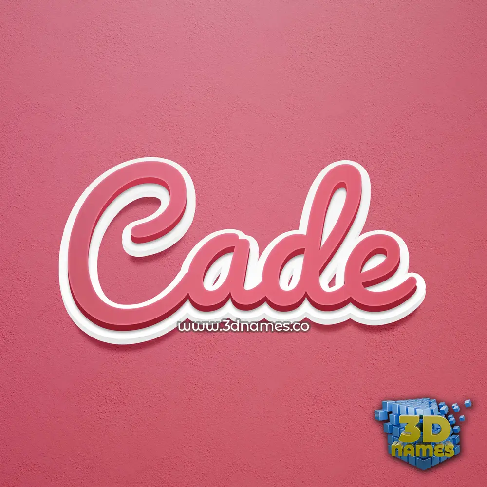cade in Red Scribble style - 3D name wallpaper cade in Red Scribble style - 3D name wallpaper
