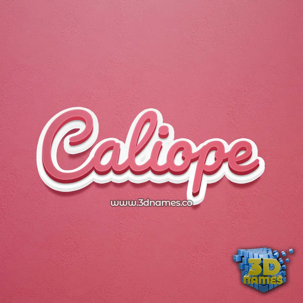 caliope in Red Scribble style - 3D name wallpaper caliope in Red Scribble style - 3D name wallpaper