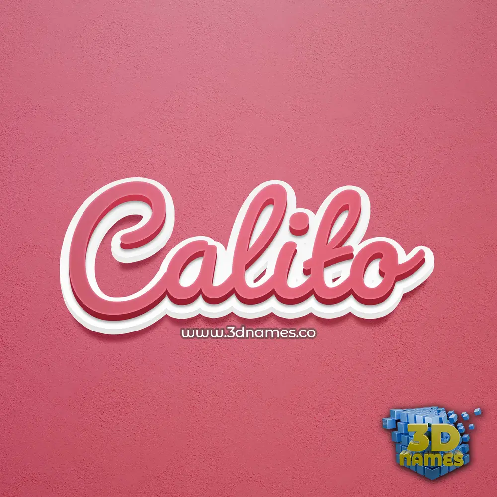calito in Red Scribble style - 3D name wallpaper calito in Red Scribble style - 3D name wallpaper