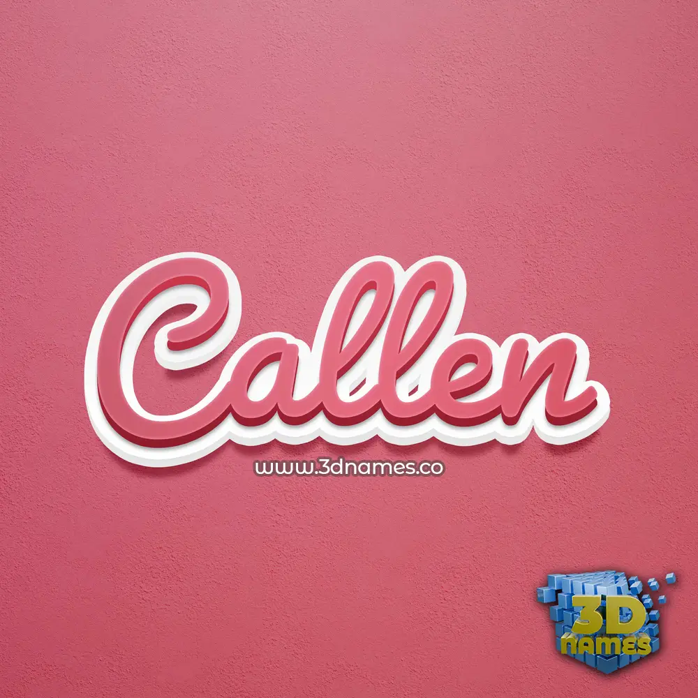 callen in Red Scribble style - 3D name wallpaper callen in Red Scribble style - 3D name wallpaper