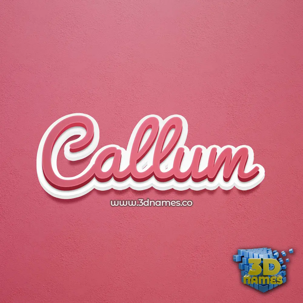 callum in Red Scribble style - 3D name wallpaper callum in Red Scribble style - 3D name wallpaper
