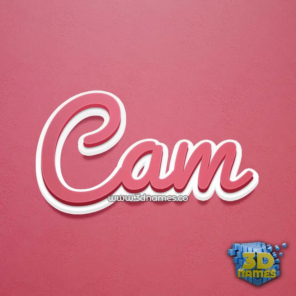 cam in Red Scribble style - 3D name wallpaper cam in Red Scribble style - 3D name wallpaper