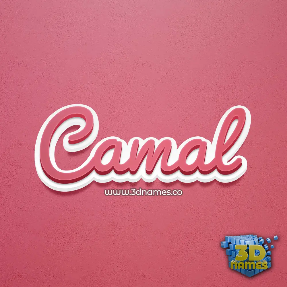 camal in Red Scribble style - 3D name wallpaper camal in Red Scribble style - 3D name wallpaper