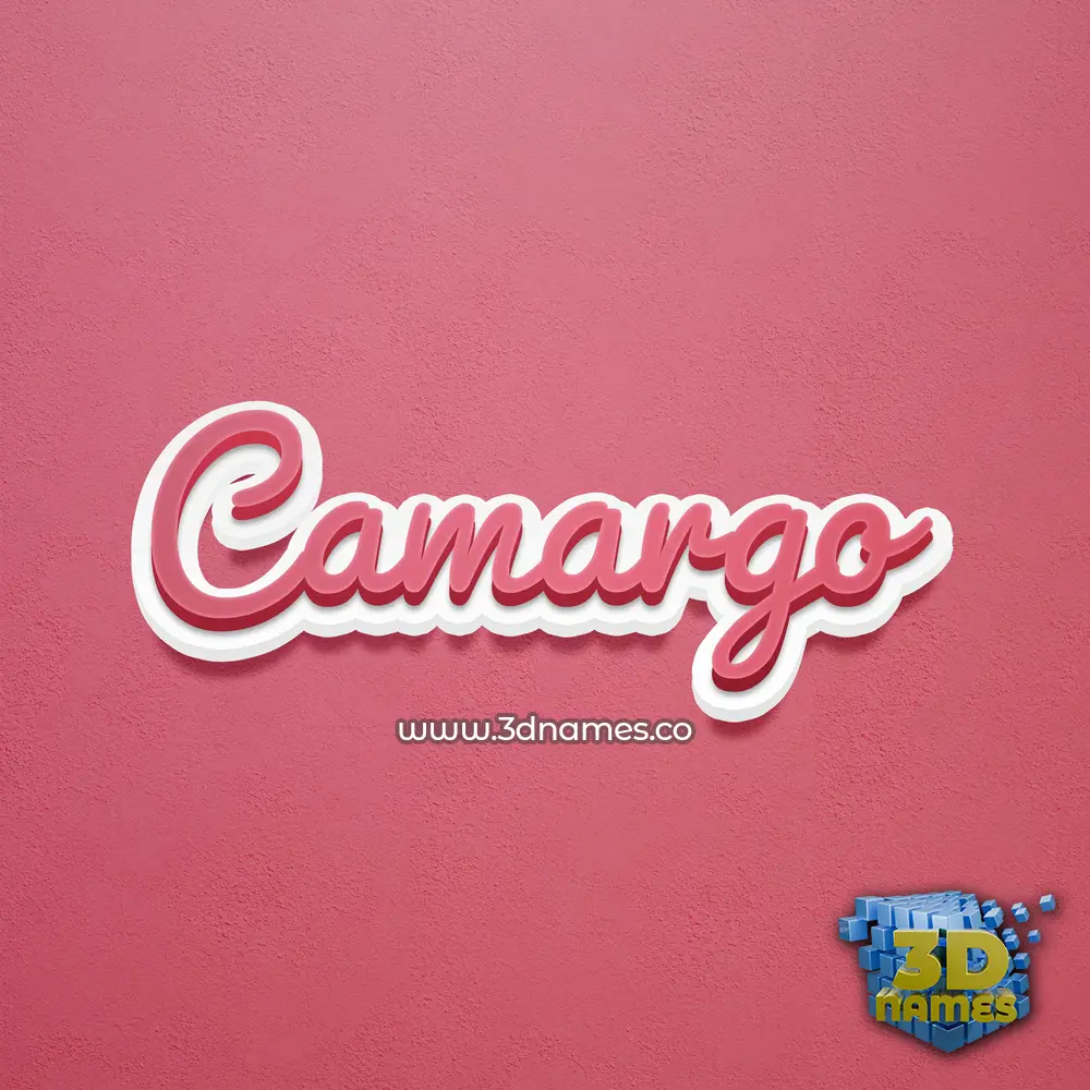 camargo in Red Scribble style - 3D name wallpaper camargo in Red Scribble style - 3D name wallpaper