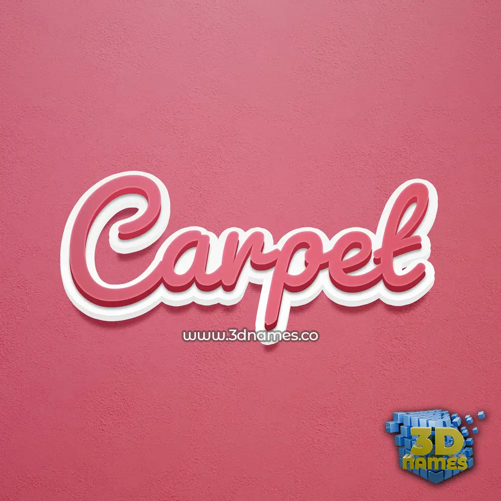 carpet in Red Scribble style - 3D name wallpaper carpet in Red Scribble style - 3D name wallpaper