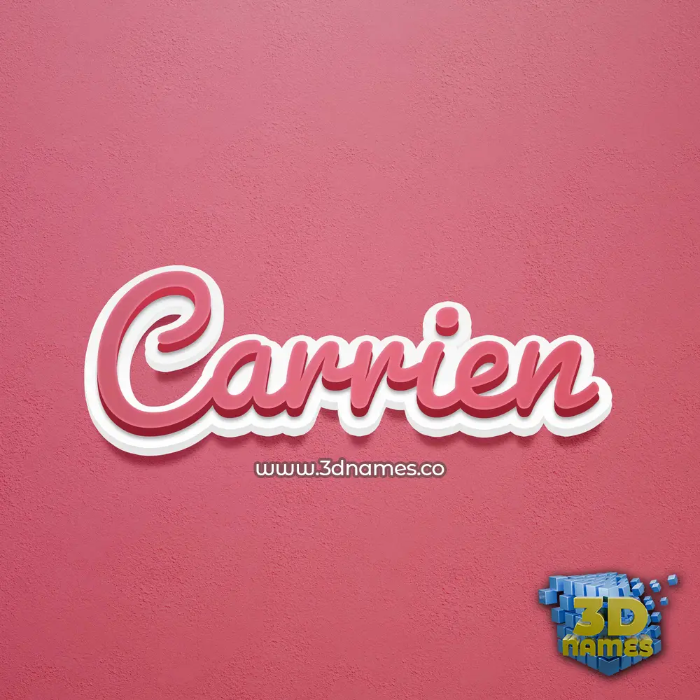 carrien in Red Scribble style - 3D name wallpaper carrien in Red Scribble style - 3D name wallpaper