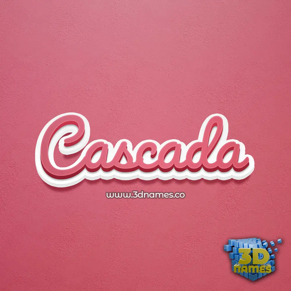 cascada in Red Scribble style - 3D name wallpaper cascada in Red Scribble style - 3D name wallpaper