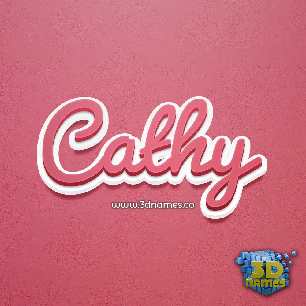 cathy in Red Scribble style - 3D name wallpaper cathy in Red Scribble style - 3D name wallpaper