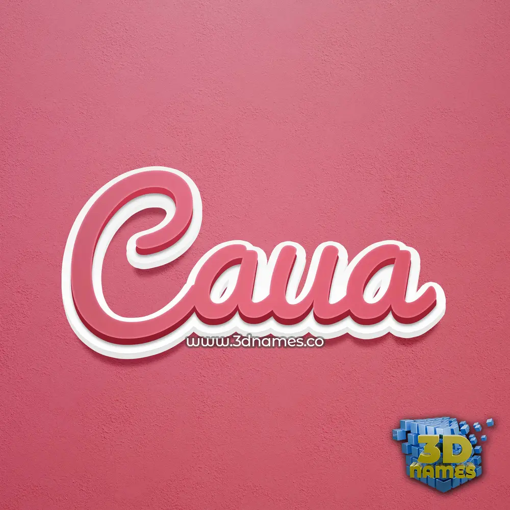 caua in Red Scribble style - 3D name wallpaper caua in Red Scribble style - 3D name wallpaper