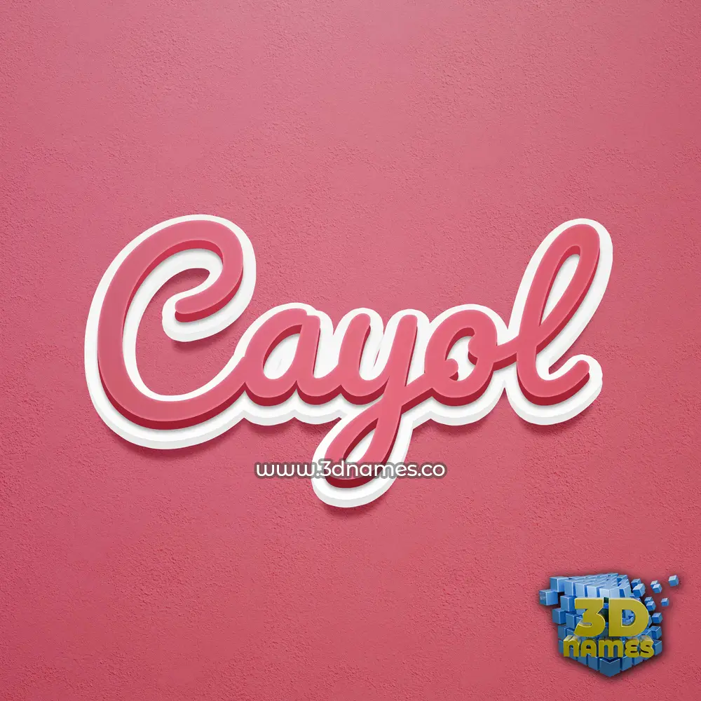 cayol in Red Scribble style - 3D name wallpaper cayol in Red Scribble style - 3D name wallpaper