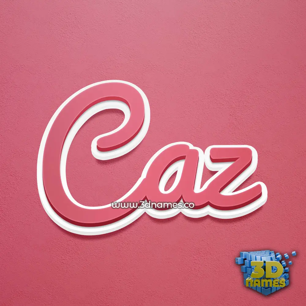 caz in Red Scribble style - 3D name wallpaper caz in Red Scribble style - 3D name wallpaper