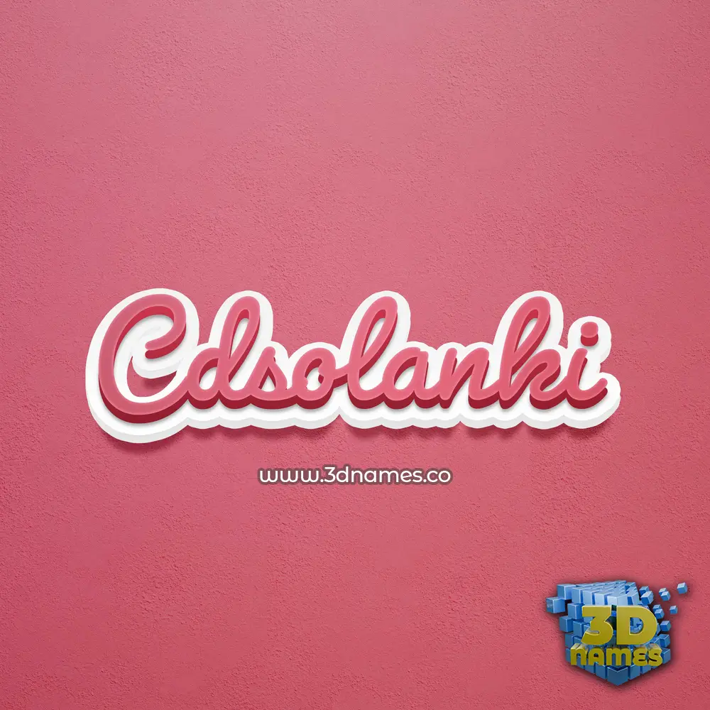 cdsolanki in Red Scribble style - 3D name wallpaper cdsolanki in Red Scribble style - 3D name wallpaper