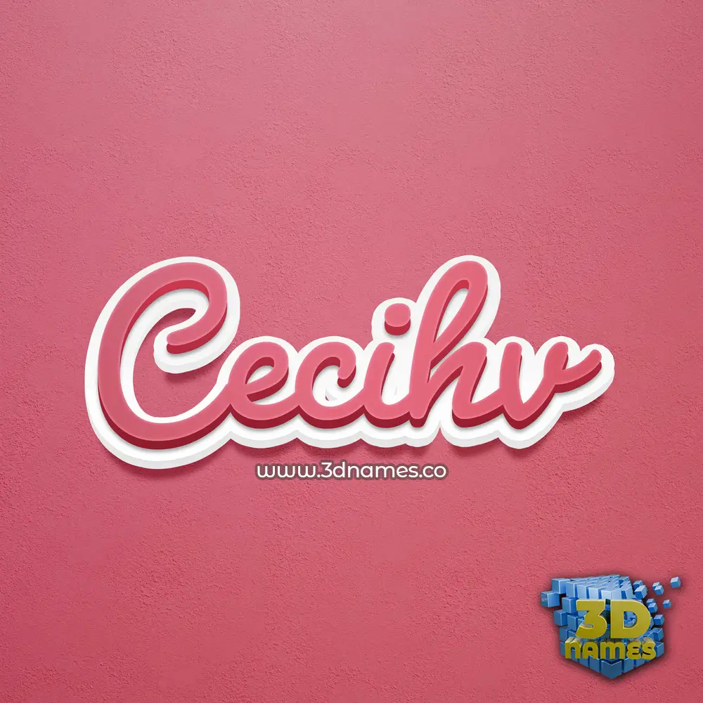 cecihv in Red Scribble style - 3D name wallpaper cecihv in Red Scribble style - 3D name wallpaper