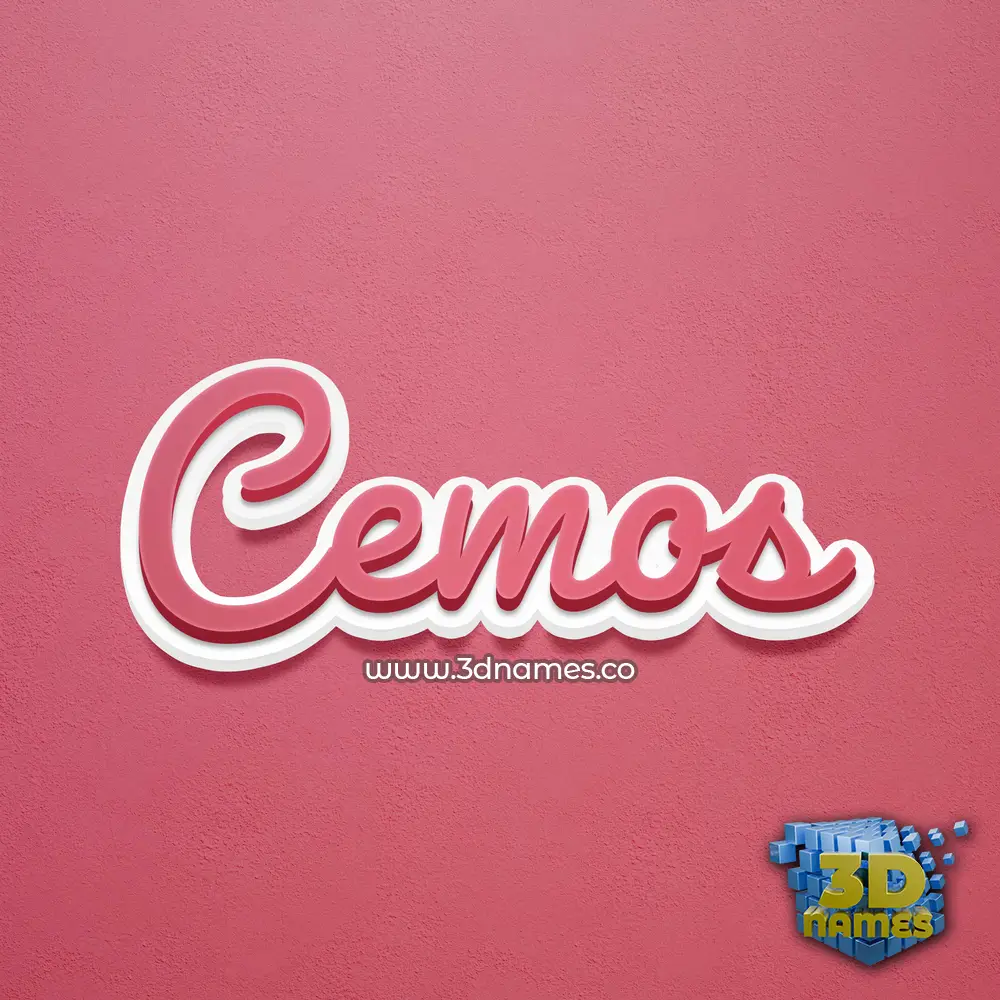 cemos in Red Scribble style - 3D name wallpaper cemos in Red Scribble style - 3D name wallpaper