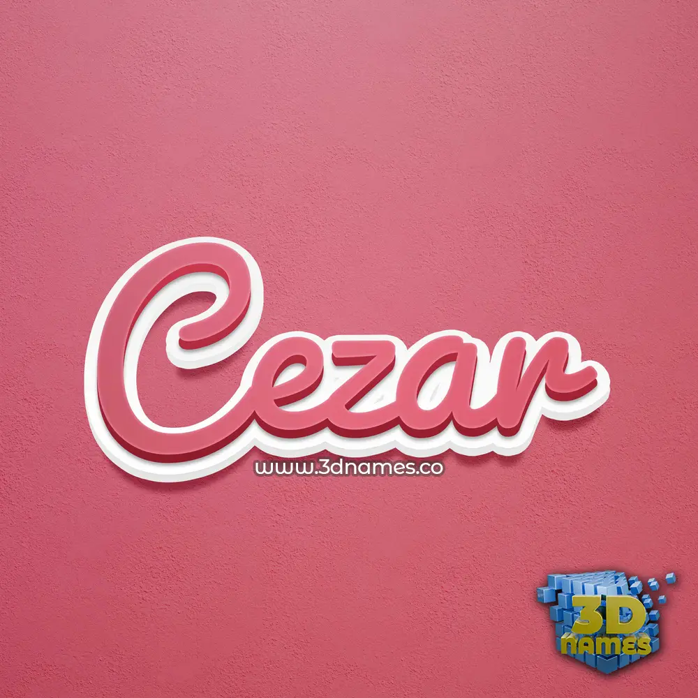 cezar in Red Scribble style - 3D name wallpaper cezar in Red Scribble style - 3D name wallpaper