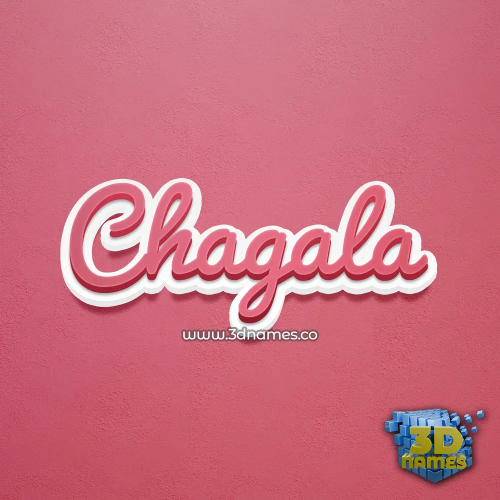 chagala in Red Scribble style - 3D name wallpaper chagala in Red Scribble style - 3D name wallpaper