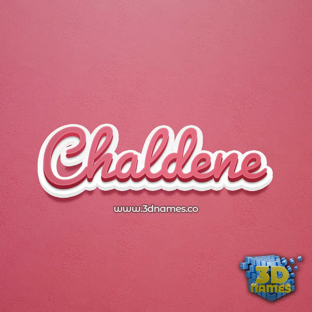 chaldene in Red Scribble style - 3D name wallpaper chaldene in Red Scribble style - 3D name wallpaper