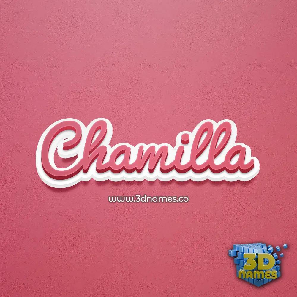 chamilla in Red Scribble style - 3D name wallpaper chamilla in Red Scribble style - 3D name wallpaper