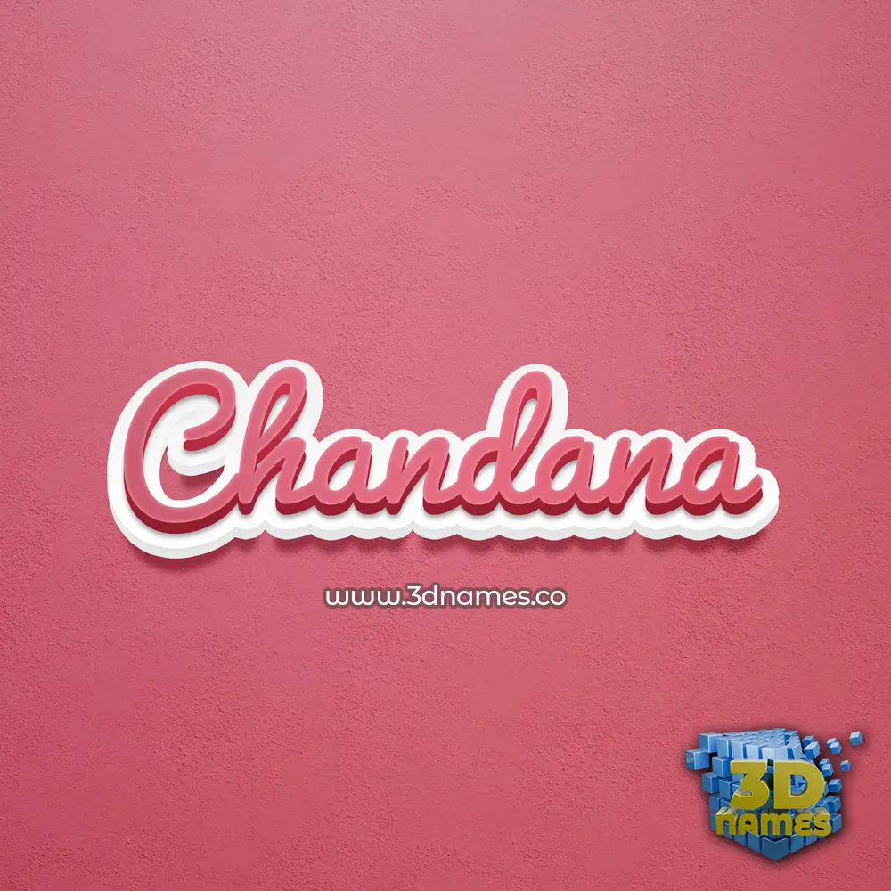 chandana in Red Scribble style - 3D name wallpaper chandana in Red Scribble style - 3D name wallpaper