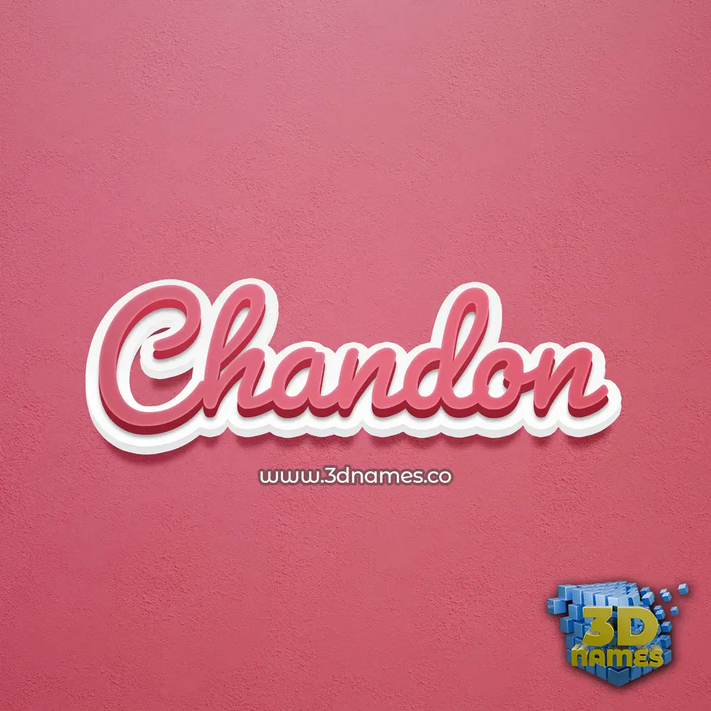 chandon in Red Scribble style - 3D name wallpaper chandon in Red Scribble style - 3D name wallpaper