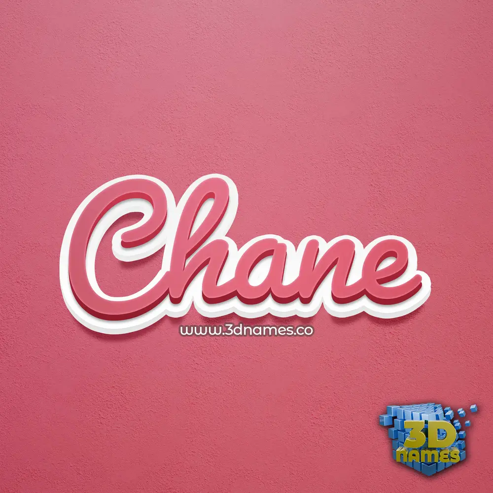 chane in Red Scribble style - 3D name wallpaper
