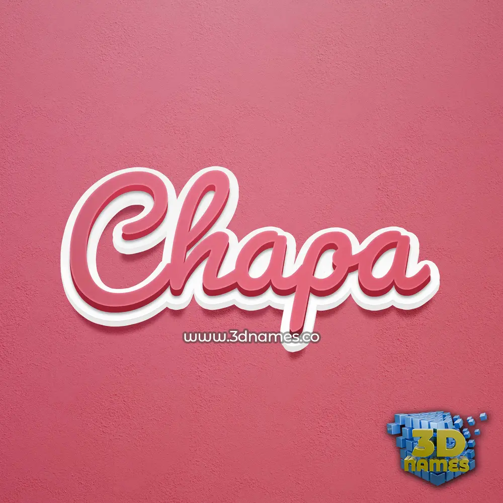 chapa in Red Scribble style - 3D name wallpaper chapa in Red Scribble style - 3D name wallpaper
