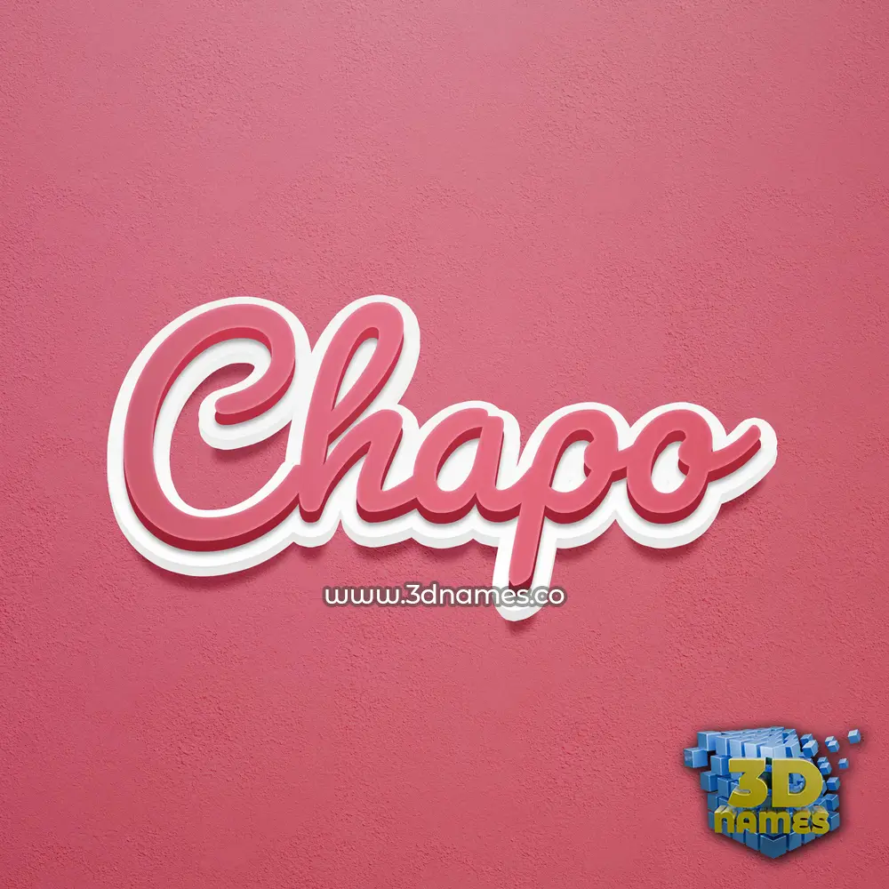 chapo in Red Scribble style - 3D name wallpaper chapo in Red Scribble style - 3D name wallpaper