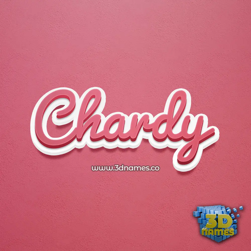 chardy in Red Scribble style - 3D name wallpaper chardy in Red Scribble style - 3D name wallpaper