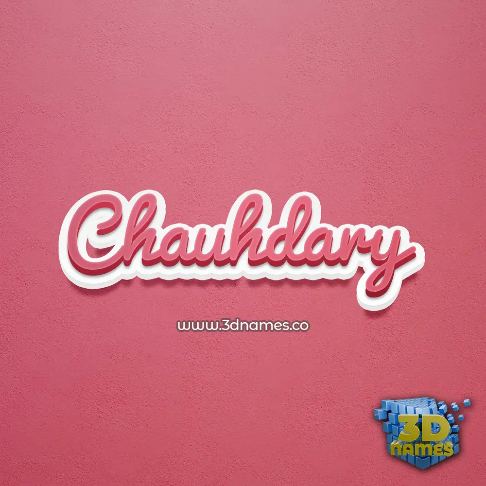 chauhdary in Red Scribble style - 3D name wallpaper chauhdary in Red Scribble style - 3D name wallpaper