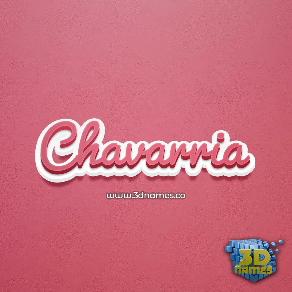 chavarria in Red Scribble style - 3D name wallpaper chavarria in Red Scribble style - 3D name wallpaper