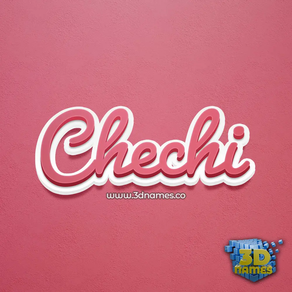 chechi in Red Scribble style - 3D name wallpaper chechi in Red Scribble style - 3D name wallpaper