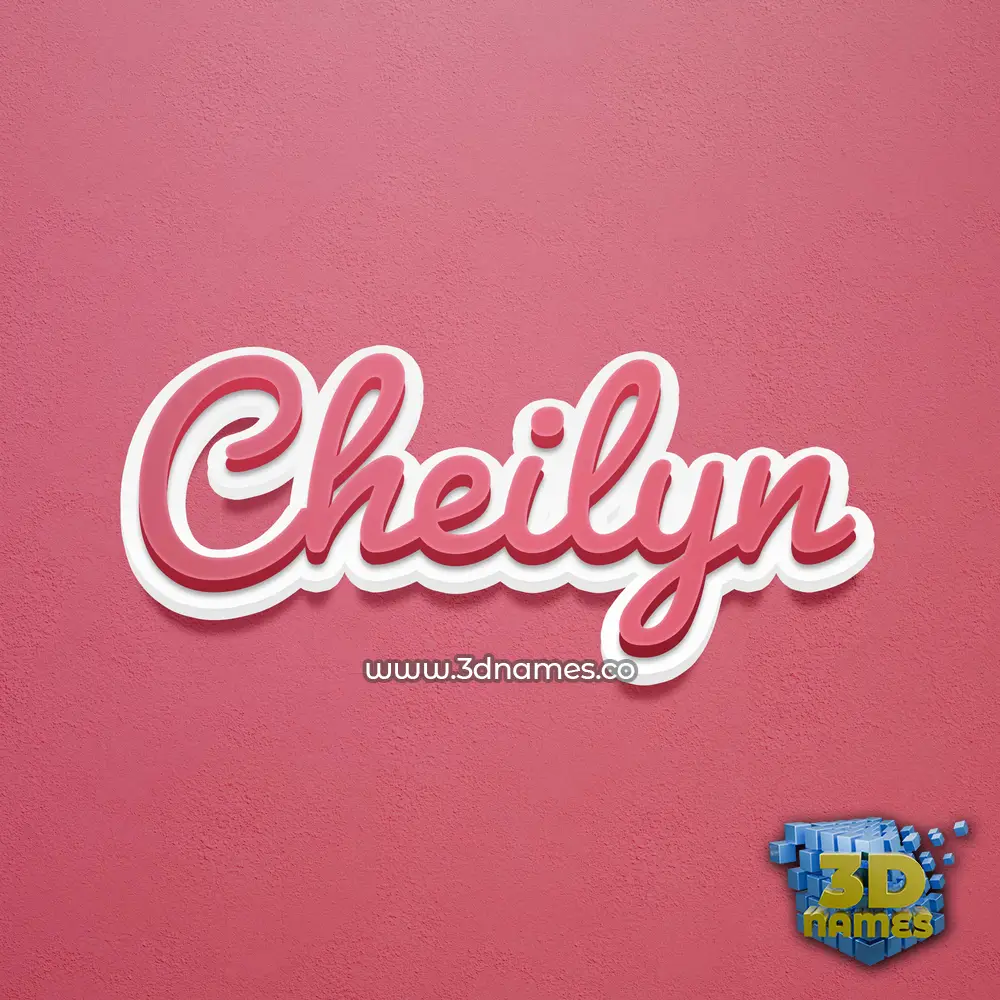 cheilyn in Red Scribble style - 3D name wallpaper cheilyn in Red Scribble style - 3D name wallpaper