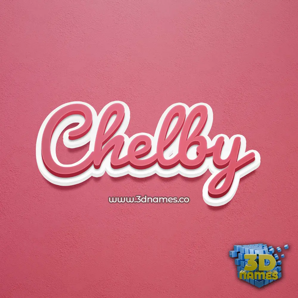 chelby in Red Scribble style - 3D name wallpaper chelby in Red Scribble style - 3D name wallpaper