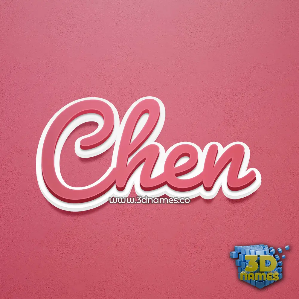chen in Red Scribble style - 3D name wallpaper chen in Red Scribble style - 3D name wallpaper
