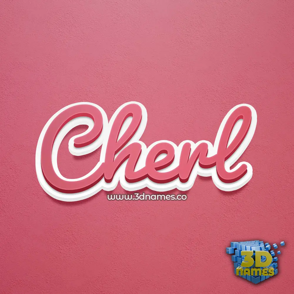 cherl in Red Scribble style - 3D name wallpaper cherl in Red Scribble style - 3D name wallpaper